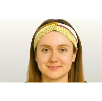 Čelenka BOHO čelenka kroucená - s pruhy