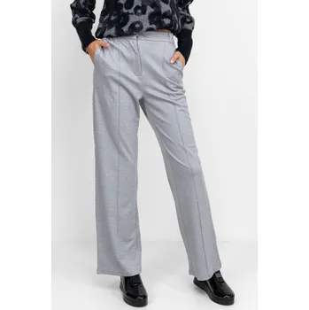 Dámské kalhoty Greenpoint dámské kalhoty s širokými nohavicemi šedé Velikost: 36