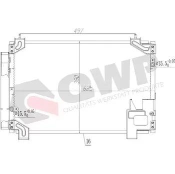 Výparník klimatizace QWP Kondenzátor klimatizace QWP WAC436
