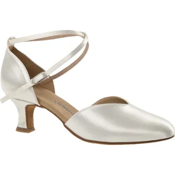 Dámské lodičky Dámské boty na standard Diamant mod.105 bílý satén 5L cm - 24,5