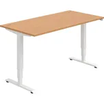 HOBIS výškově stavitelný stůl MOTION RUN MSR 3M 1200 VZORNÍK BAREV DESKY: OŘECH, BARVA PODNOŽÍ: ČERNÁ