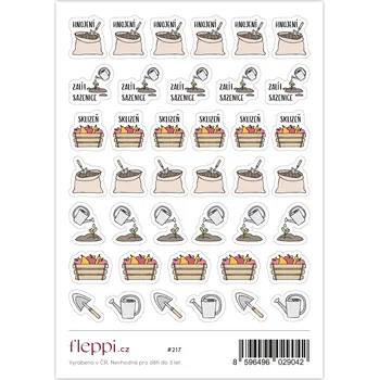 samolepka Fleppi Samolepky Práce na zahradě
