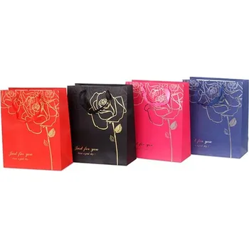 Dárková taška Autronic Taška dárková papírová, mix 4 druhů, cena za 1 kus, sada 12 ks