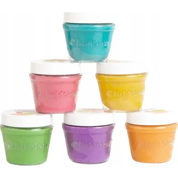 Modelovací hmota Přírodní modelína v eko-hrncích ChildGen 6 barev Pastely