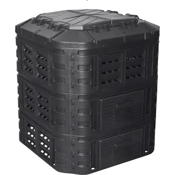 Kompostér Kompostér 1-komorový Rojaplast 860 l černý