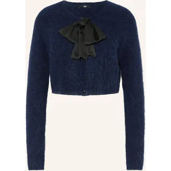 Dámský svetr Riani Dámský Cropped Pletený Kabátek Z Alpaky, tmavě modrá, 36