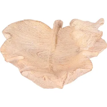 Krmítko pro ptáka Autronic Krmítko/pítko - polyresin, list s ptáčky, imitace dřeva, sada 2 ks