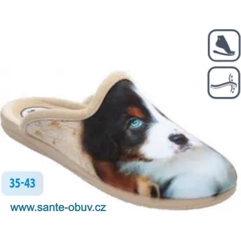 Dámská zdravotní obuv SANTÉ AB/32674 DOG domácí obuv, papuče vel.35-43, --- - 42
