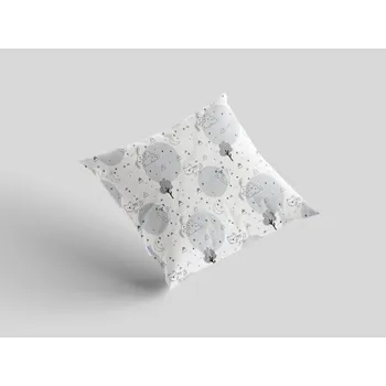 Povlak na dekorativní polštářek Brotex Bavlněný povlak na polštář 40x40 cm s dětským motivem zvířátka v zahradě