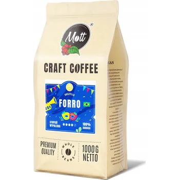 Káva Káva zrnková 1 kg Brazílie 100% Arabica Forro Mott Coffee Čerstvě pražená