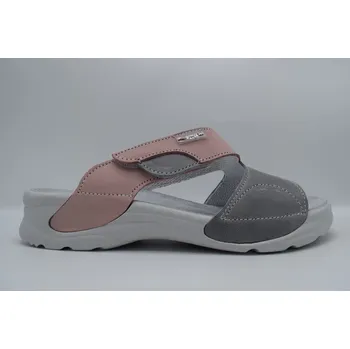 Dámské pantofle MEDISTYLE dámský zdravotní pantofel INA 5I-T16/1-5/1 šedorůžový Velikost: 41