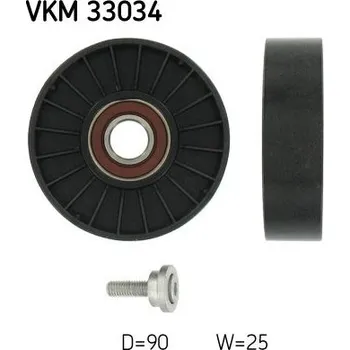 Vratná/vodicí kladka, klínový žebrový řemen SKF VKM 33034