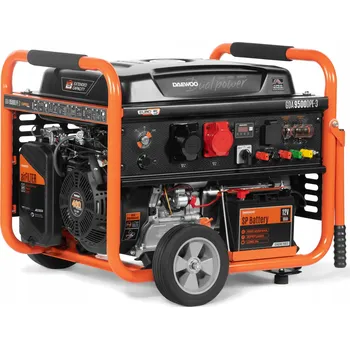 Elektrocentrála Přenosná elektrocentrála třífázová Daewoo 8000 W benzínová