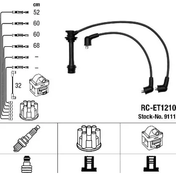 Zapalovací kabel Sada kabelů pro zapalování, 9111