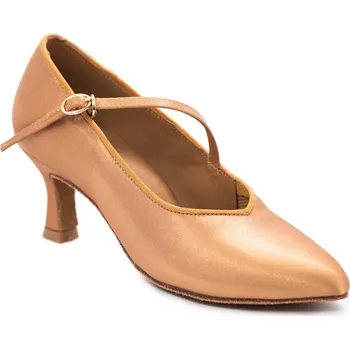 Dámské lodičky HDS Henzély | Dámské taneční boty na standard HDS DST001 tělový satén podpatek F5 - 22