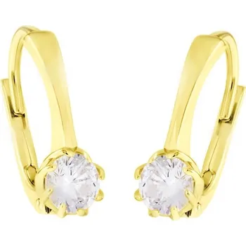 Náušnice Leru Zlaté náušnice se zirkonem 0261