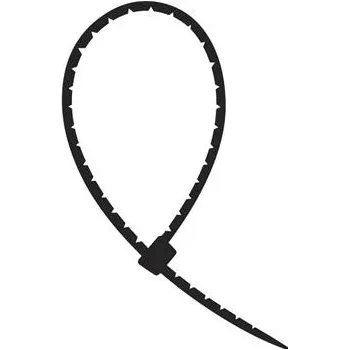 Tesařské kování SEMLOC stahovací pásek samozkracovací 4.6x300 černé (100 ks)