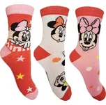 Minnie Mouse - licence Dívčí ponožky - Minnie Mouse 99, bílá/růžová/červená Barva: Mix barev, Velikost: 23-26