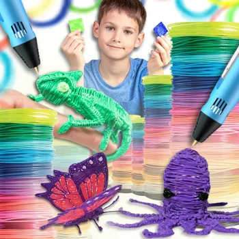 Filament VLOŽKY DO 3D PERA PEN PLA filament - SADA 20 BAREV MIX 100M 1,75MM