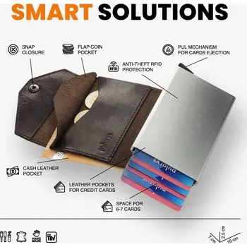 Peněženka Pularys peněženka z pravé kůže hnědá - unisex