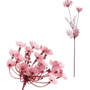 umělá květina Autronic Kopr kvetoucí - umělý řezaný, barva tmavě růžová, sada 12 ks