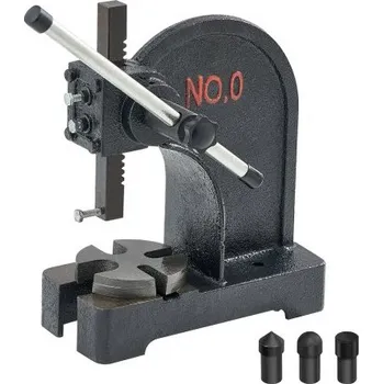 dílenský stroj VEVOR upínací lis, ruční upínací lis 0,5 tuny, maximální výška 4,6", litinový ruční stolní upínací lis pro vysoké zatížení, přesný ruční lis pro ražení, ohýbání, natahování a tváření