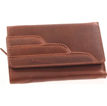 Peněženka Dámská kožená peněženka KUBÁT | hnědá |7370942 Barva: hnědá - světlá