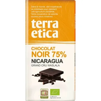 Čokoláda Terra Etica Bio hořká čokoláda Nikaragua 75 %, 100 g