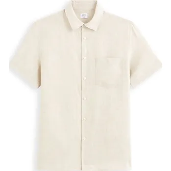 Pánská košile Celio Lněná košile Damarlin 1123848 Smetanová XXL