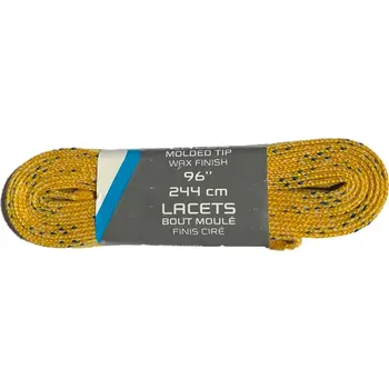Zimní sport Šnúrky do korčúľ Bauer voskované Farba: žltá, Dĺžka: 213 cm / 84 "