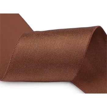 Výtvárné potřeby Saténová pruženka šíře 50 mm hnědá kávová 1 m