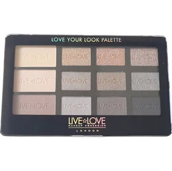 Oční stíny Live Love Your Look To Ignite 2 paletka 12 očních stínů 12 g