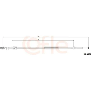 Převodovka Tažné lanko, ruční převodovka COFLE 92.11.3884