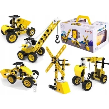 ostatní stavebnice STAVEBNÍ STAVEBNICE MALÉ STAVEBNÍ VOZÍČKA PRO OTOČNÉ KUFŘÍK