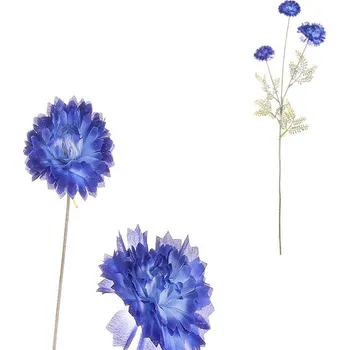 umělá květina Autronic Chrpa - umělá řezaná, barva modrá, sada 12 ks