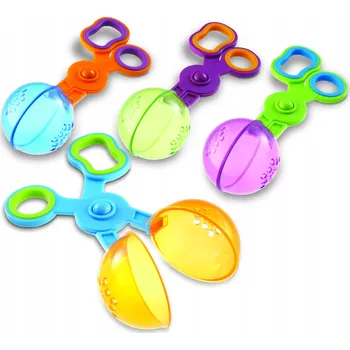 Dovednostní hra Kleště, Kuličky, Sítka pro děti, Sada 4 ks Learning Resources