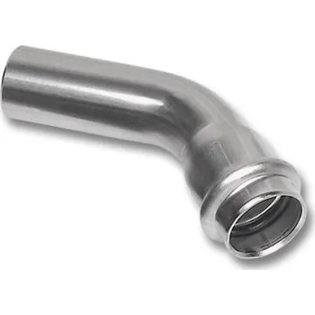 Fitinka Sanha NIROTHERM 91040 oblouk 45°, 35mm, lisovací, topení, nerez ocel