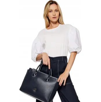 Kabelka Tommy Hilfiger shopper kabelka eko kůže modrá