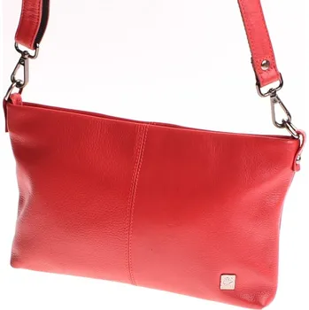 Kabelka Kožená ručně šitá malá kabelka KUBÁT psaníčko Čača malá | červená | 520362 Barva: hnědá