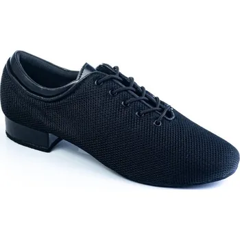 Dámské lodičky HDS Henzély | Pánské taneční boty na standard HDS PST003 černý mesh podpatek 2cm - 28,5