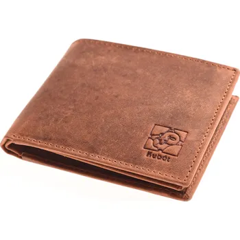 Peněženka Pánská kožená malá peněženka KUBÁT | hnědá | 745942HUN