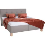 Čalouněná postel s úložným prostorem bez matrace MARIA 160x200 cm taupe