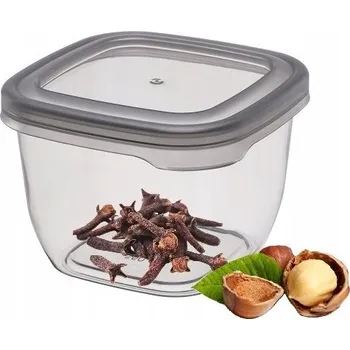 Dóza na potraviny NÁDOBA NA POTRAVINY S VÍKEM ČTVERCOVÁ VADO 0,55L 550 ml