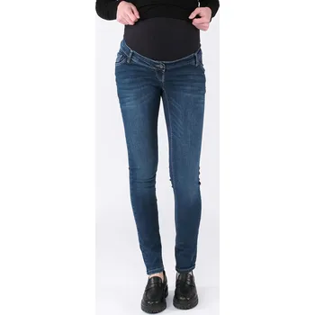 Těhotenská móda Těhotenské džíny Sophia – mordé stone wash, bavlna, skinny Velikost: 31