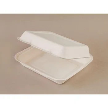 Jednorázové nádobí Menu box z cukrové třtiny jednodílný 1300 ml