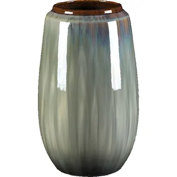 Váza Autronic Váza keramická - mírně zaoblená, 31 cm, šedá