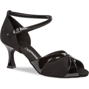 Dámská obuv Dámské boty na latinu Diamant mod.141 černý lak/černý nubuck F5 cm - 23,5