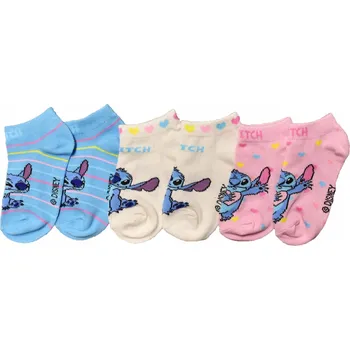 Pánské ponožky Ponožky Ponožky LILO I STITCH Dětské Kotníkové Ponožky , 3 kusy v balení, 35/38