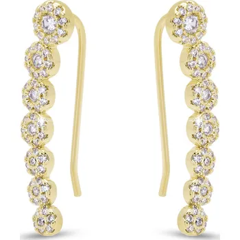 Náušnice Podlouhlé náušnice s kulatými zirkony 3836