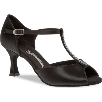 Dámská obuv Dámské boty na latinu Diamant mod.025 černý satén F6 cm - 24